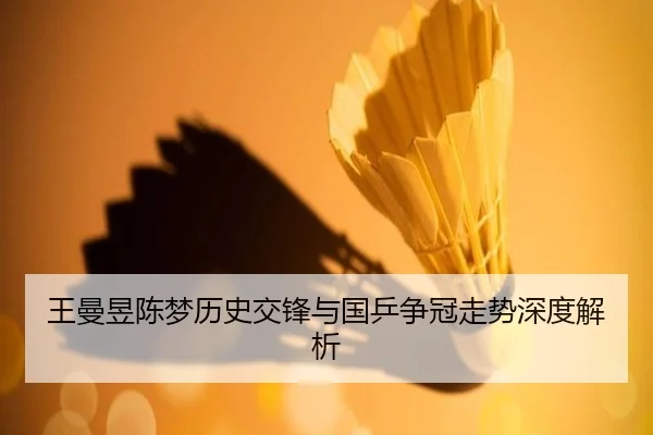 王曼昱陈梦历史交锋与国乒争冠走势深度解析